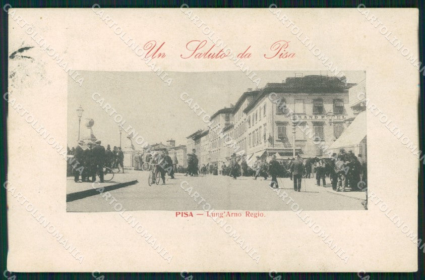 Pisa Città Lungarno Regio cartolina WX1142 – fronte