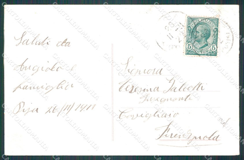 Pisa Città Lungarno Regio cartolina WX1142 – retro