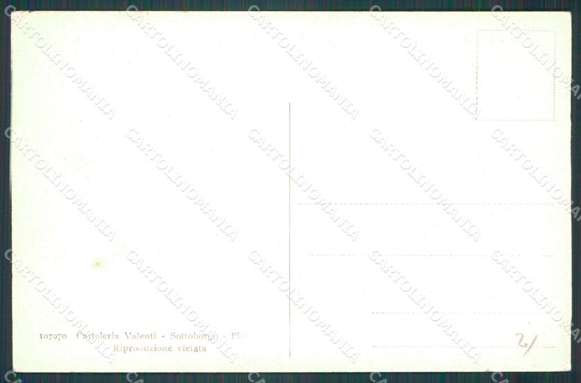 Pisa Città Lungarno Regio Tram cartolina WX1143 – retro