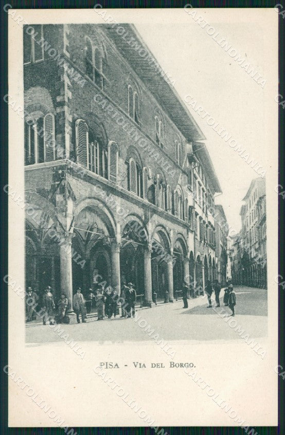 Pisa Città Via del Borgo cartolina WX1155 – fronte