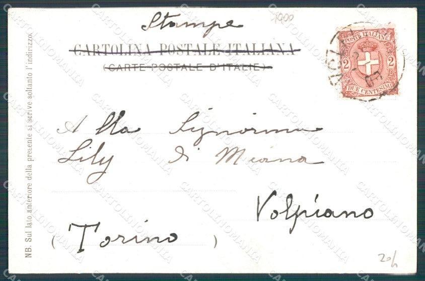 Pisa Città Piazza Agostino Caffè Ussero cartolina WX1157 – retro