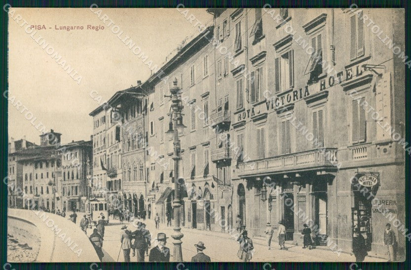 Pisa Città Lungarno Regio Tram cartolina WX1160 – fronte