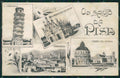 Pisa Città Saluti da PIEGHINA RIFILATA cartolina WX1172 – fronte