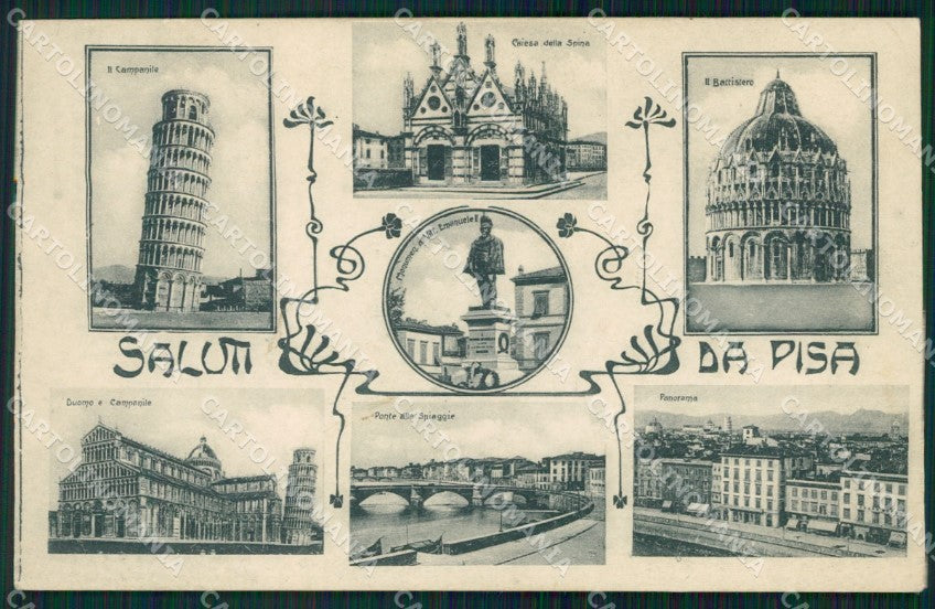 Pisa Città Saluti da cartolina WX1173 – fronte