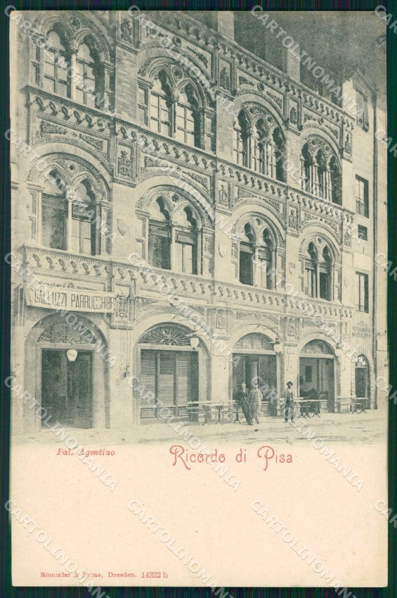 Pisa Città Palazzo Agostino cartolina WX1176 – fronte
