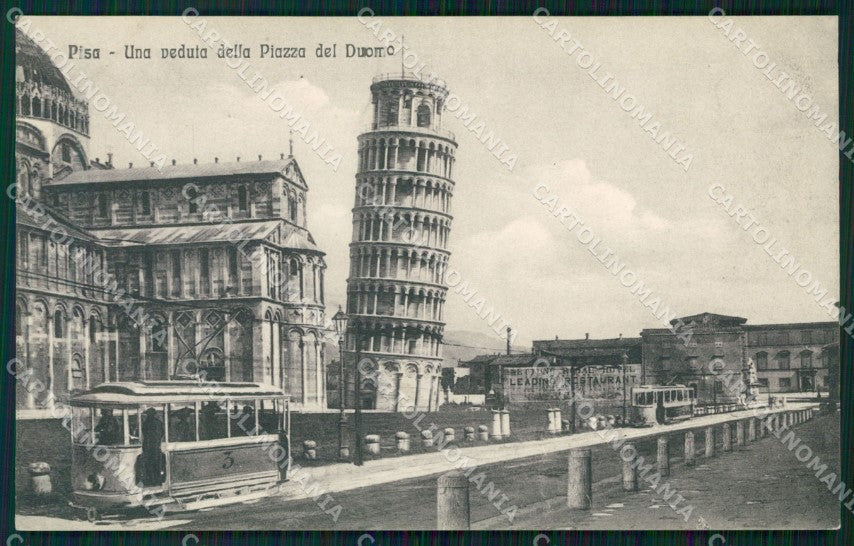 Pisa Città Piazza Duomo Tram cartolina WX1186 – fronte