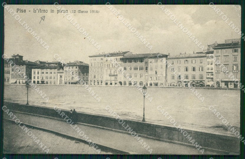 Pisa Città Alluvione 1914 cartolina WX1189 – fronte