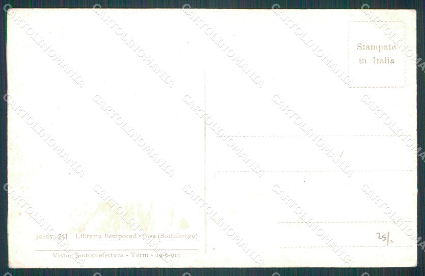 Pisa Città Alluvione 1914 cartolina WX1189 – retro
