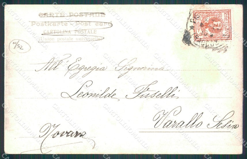 Pisa Città Piazza Mazzini Carrozza cartolina WX1193 – retro