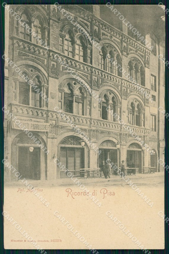 Pisa Città Palazzo Agostino PIEGHINA cartolina WX1195 – fronte