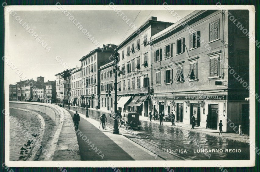 Pisa Città Lungarno Regio Auto Foto cartolina WX1218 – fronte