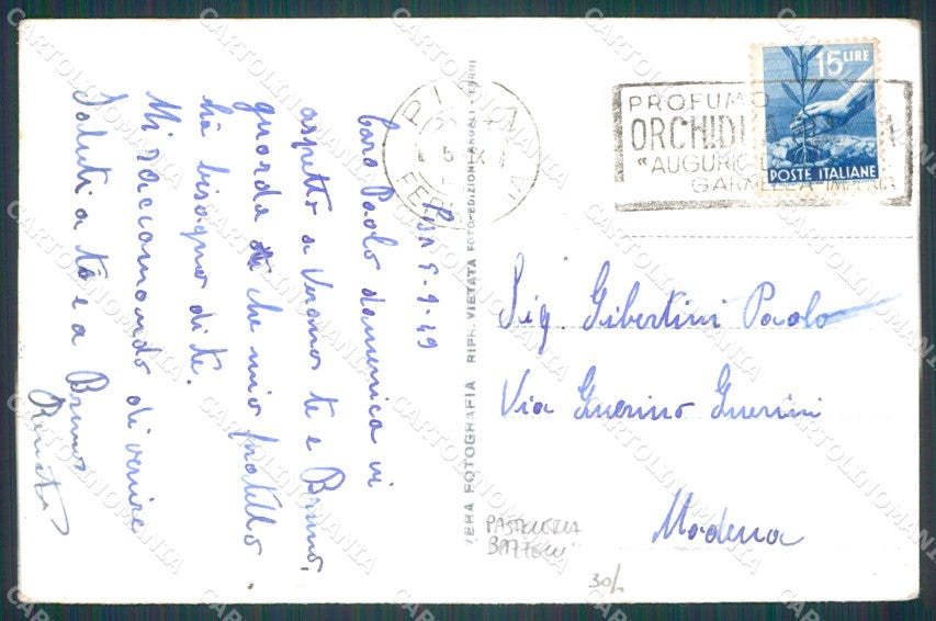 Pisa Città Lungarno Regio Auto Foto cartolina WX1218 – retro