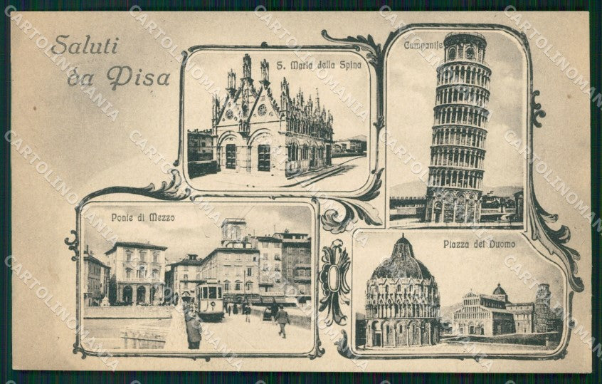Pisa Città Saluti da cartolina WX1219 – fronte