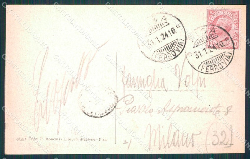 Pisa Città Saluti da cartolina WX1219 – retro