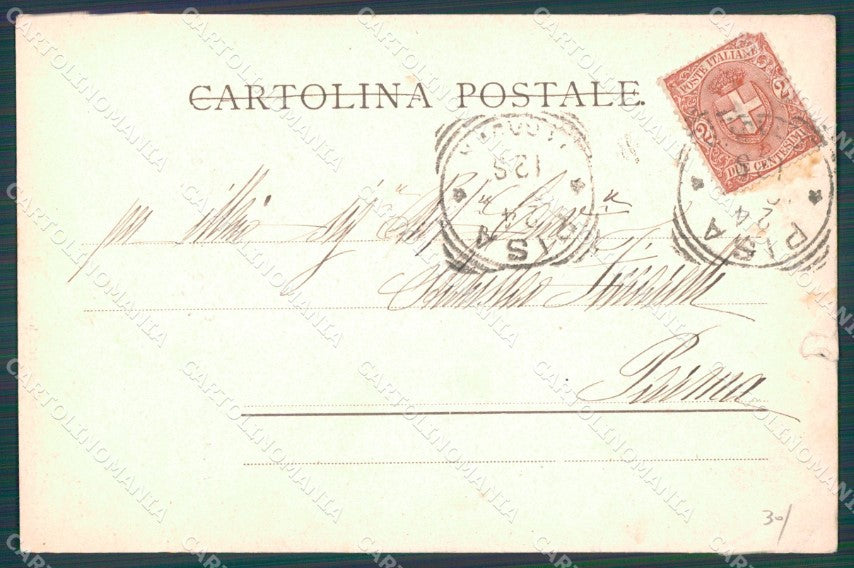 Pisa Città Palazzo Agostino STRAPPO cartolina WX1223 – retro