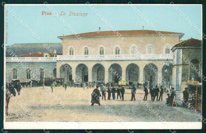 Pisa Città Stazione PIEGHINA cartolina WX1228 – fronte