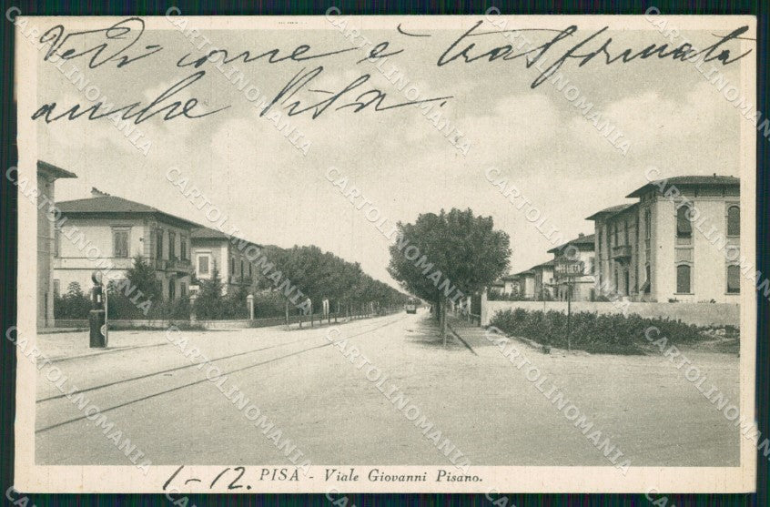 Pisa Città Viale Giovanni Pisano cartolina WX1231 – fronte
