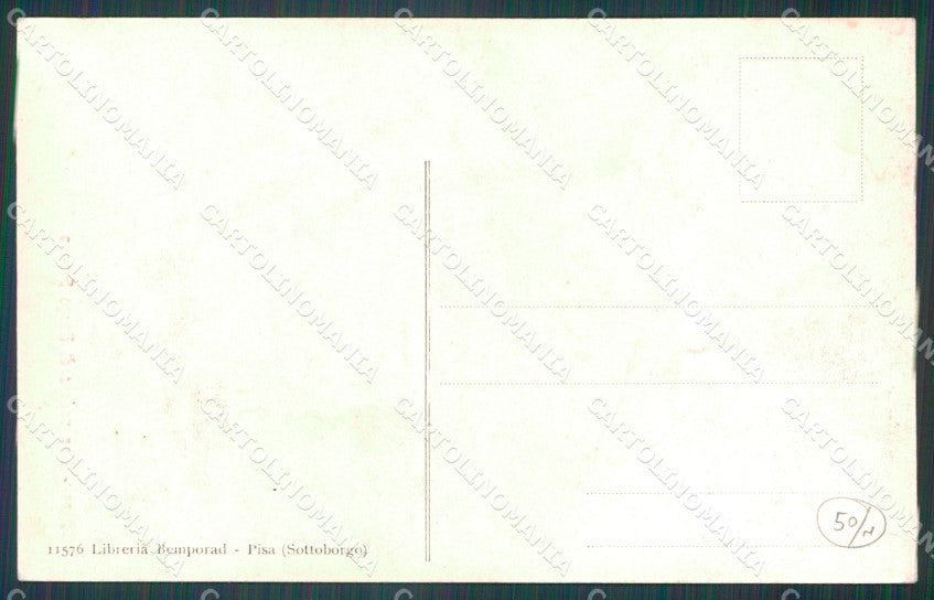 Pisa Città Borgo Stretto cartolina WX1236 – retro