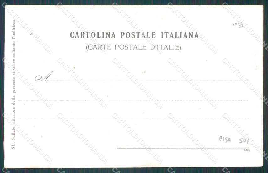 Pisa Città Militari Foto cartolina WX1238 – retro