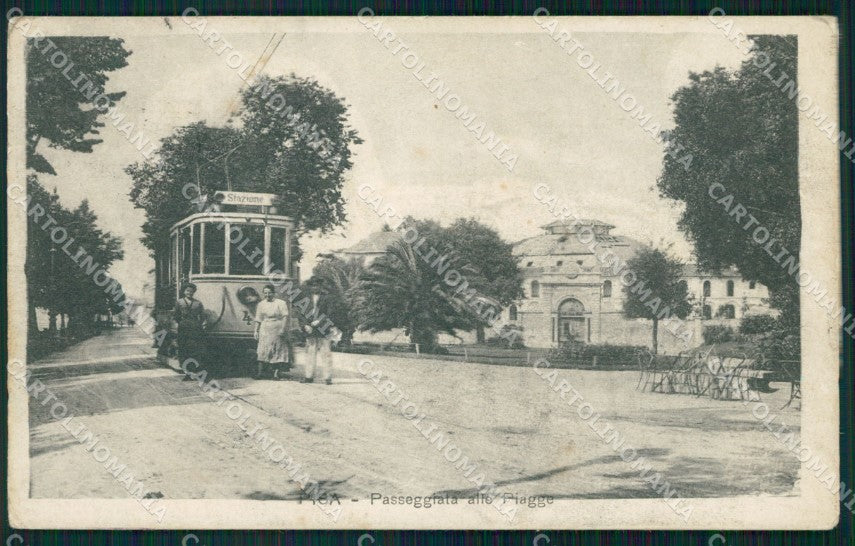 Pisa Città Passeggiata alle Piagge Tram cartolina WX1245 – fronte
