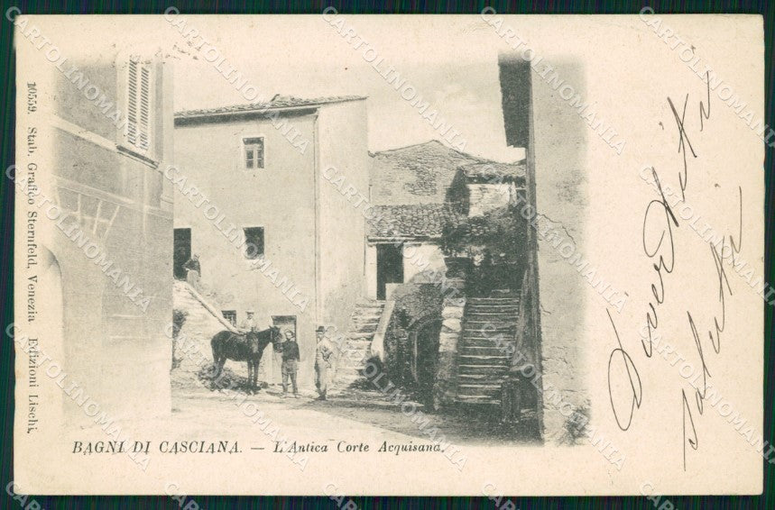 Pisa Casciana Terme Cavallo PIEGA cartolina WX1247 – fronte