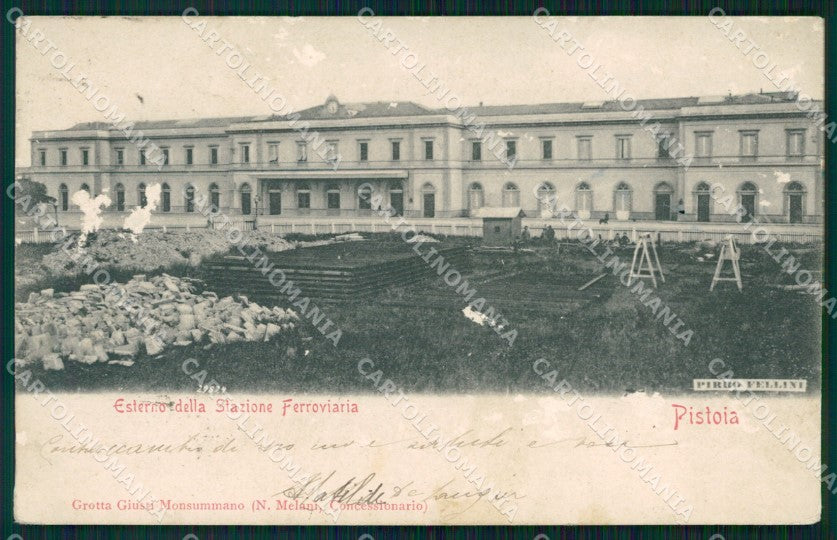 Pistoia Città Stazione ABRASA cartolina WX1258 – fronte