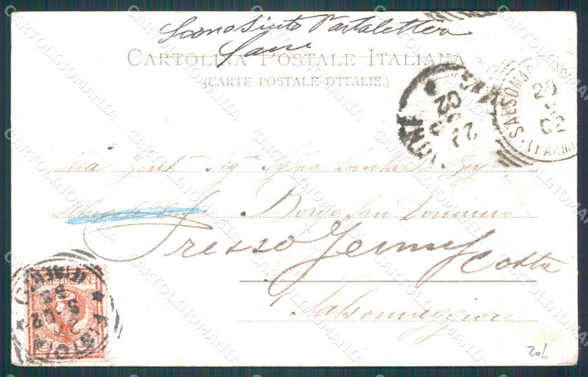 Pistoia Città Stazione ABRASA cartolina WX1258 – retro