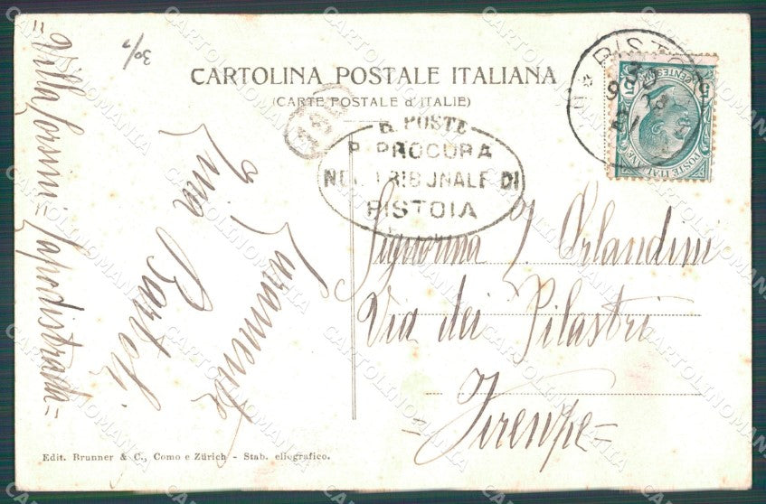 Pistoia Città Via Santo Stefano cartolina WX1266 – retro