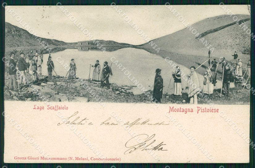 Pistoia San Marcello Pistoiese Lago Scaffaiolo cartolina WX1285 – fronte