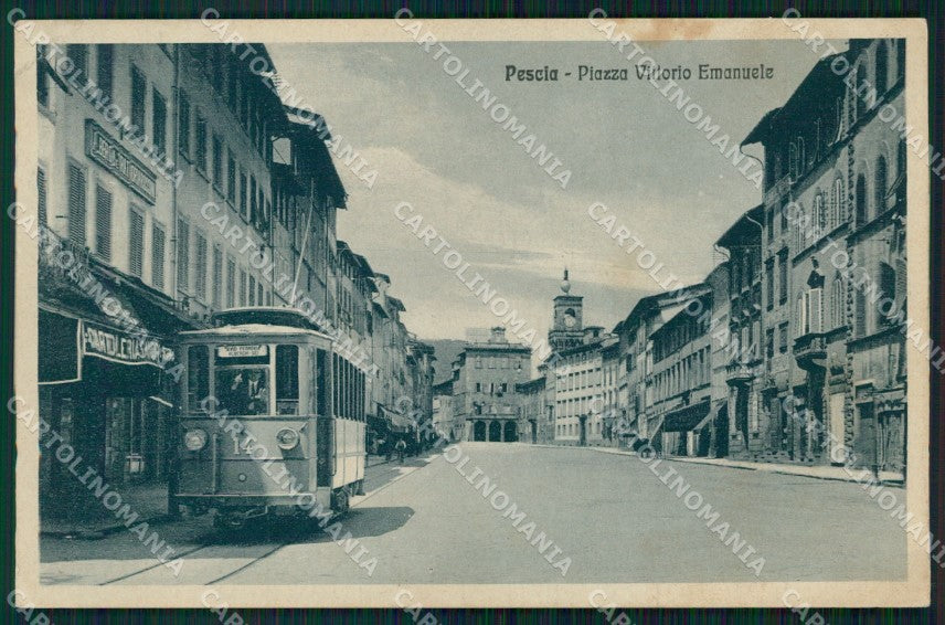 Pistoia Pescia Tram PIEGHINA cartolina WX1295 – fronte