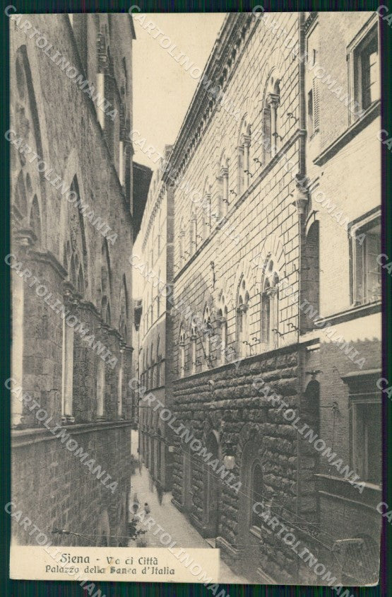 Siena Città Palazzo Banca d'Italia cartolina WX1306 – fronte