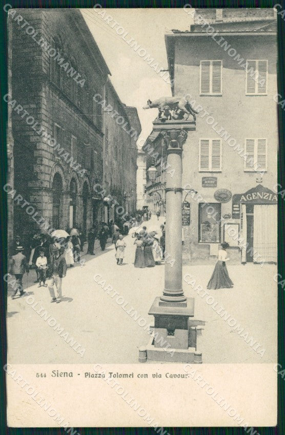 Siena Città Piazza Tolomei cartolina WX1310 – fronte