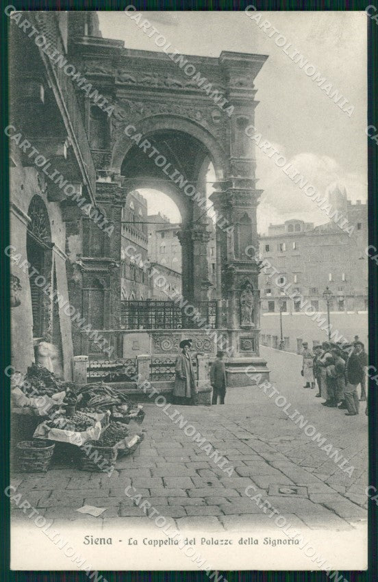 Siena Città Palazzo Signoria Mercato cartolina WX1312 – fronte