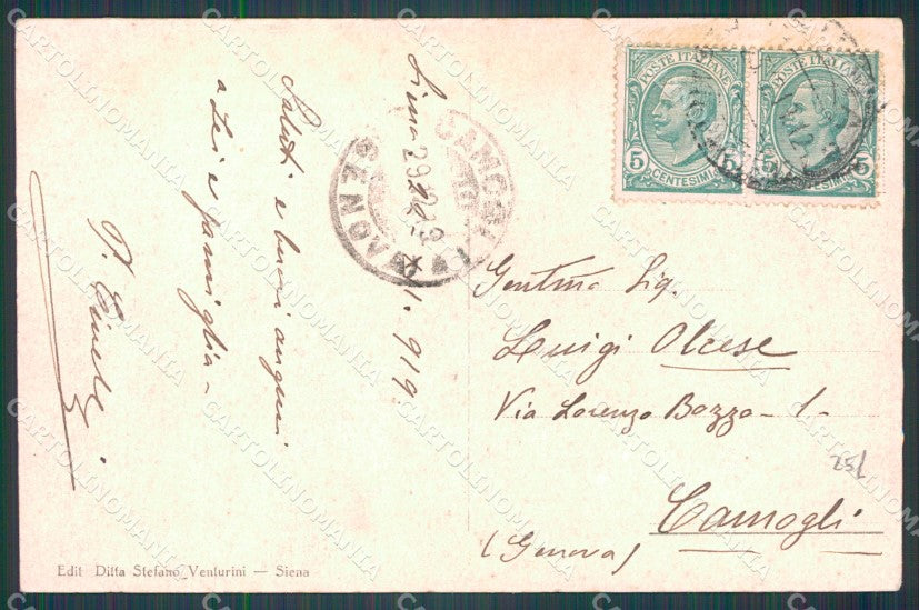 Siena Città Poste cartolina WX1318 – retro