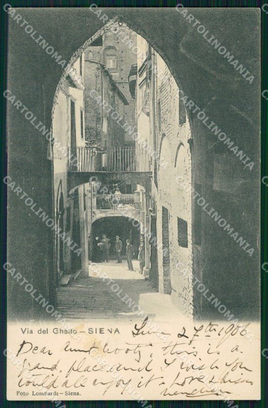 Siena Città Il Ghetto cartolina WX1323 – fronte