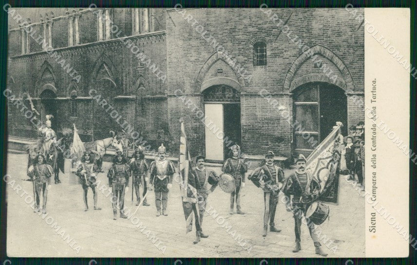 Siena Città Palio Contrada Tartuca Costumi cartolina WX1341 – fronte