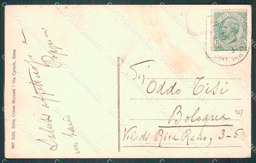 Siena Città Palio STRAPPINO cartolina WX1345 – retro