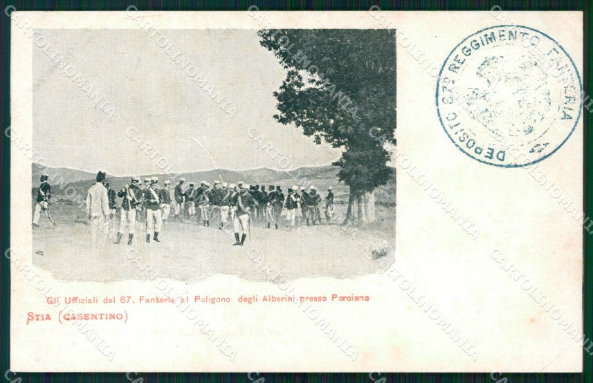 Arezzo Pratovecchio Stia Militari cartolina WX1397 – fronte