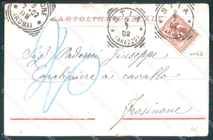 Arezzo Pratovecchio Stia Stazione Telefonica Militari cartolina WX1398 – retro