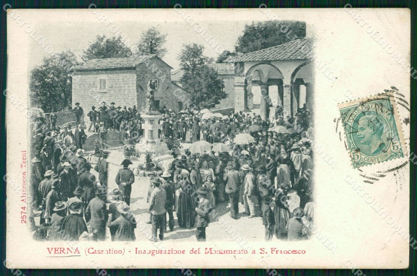 Arezzo Verna Cosentino Alterocca 2574 cartolina WX1401 – fronte