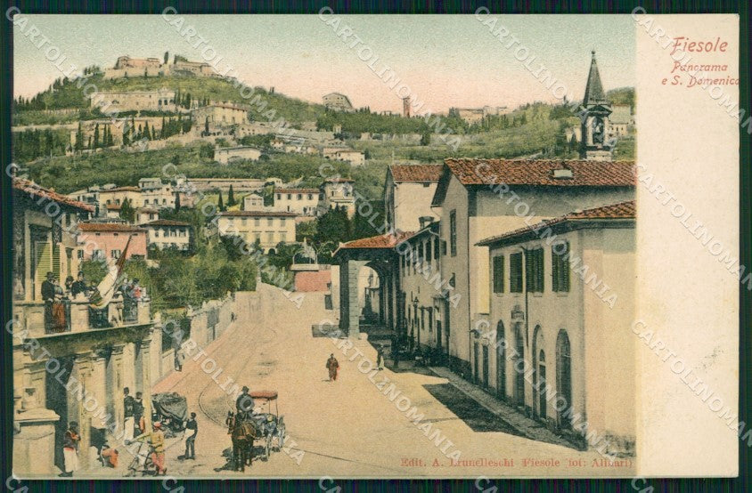 Firenze Fiesole San Domenico Carrozza cartolina WX1408 – fronte