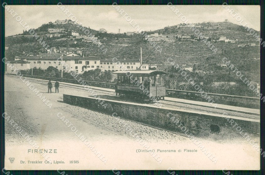 Firenze Fiesole Tram cartolina WX1409 – fronte