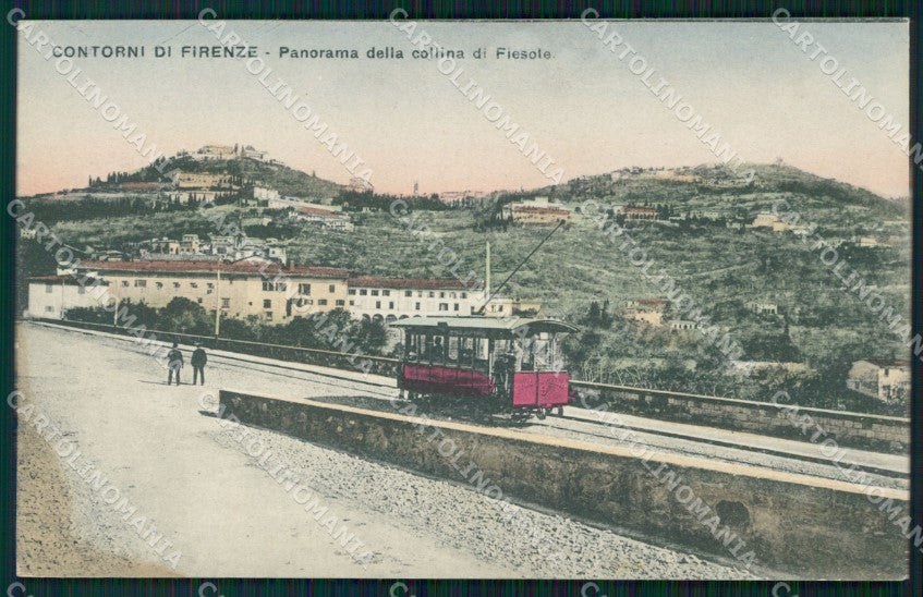 Firenze Fiesole Tram cartolina WX1410 – fronte
