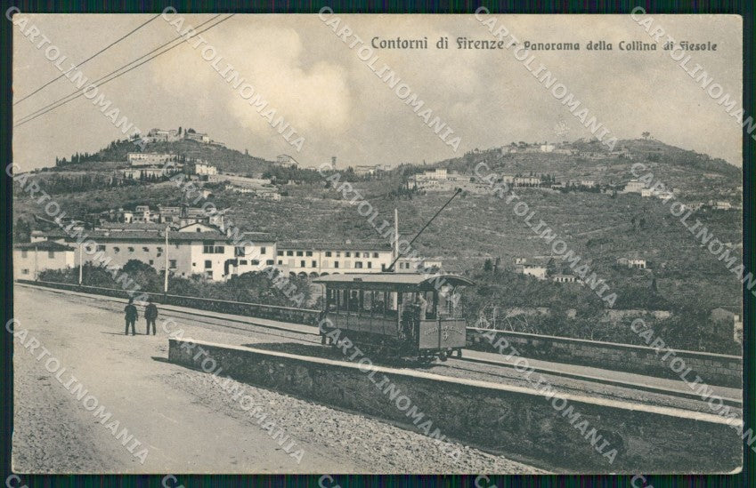 Firenze Fiesole Tram cartolina WX1415 – fronte