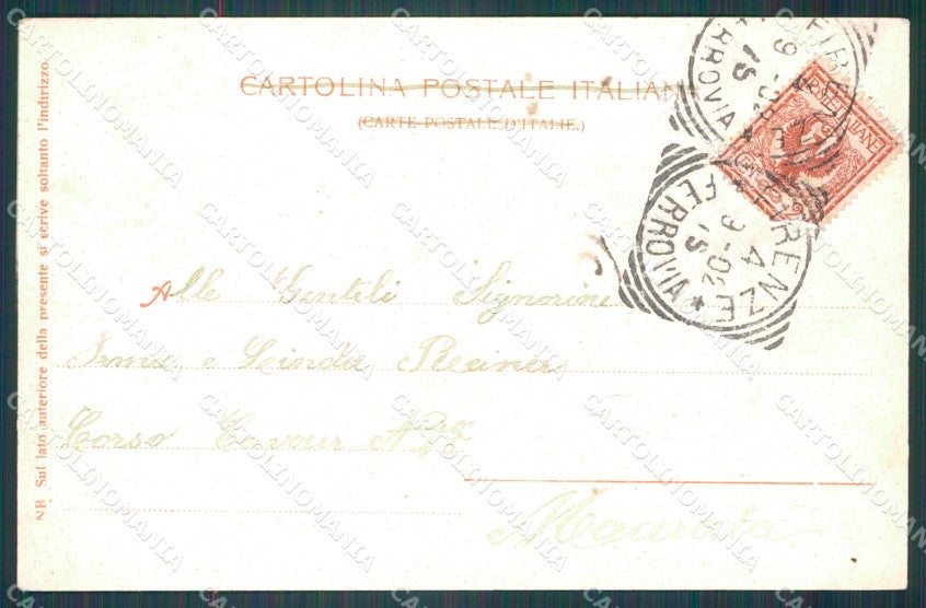 Firenze Fiesole Tram cartolina WX1417 – retro