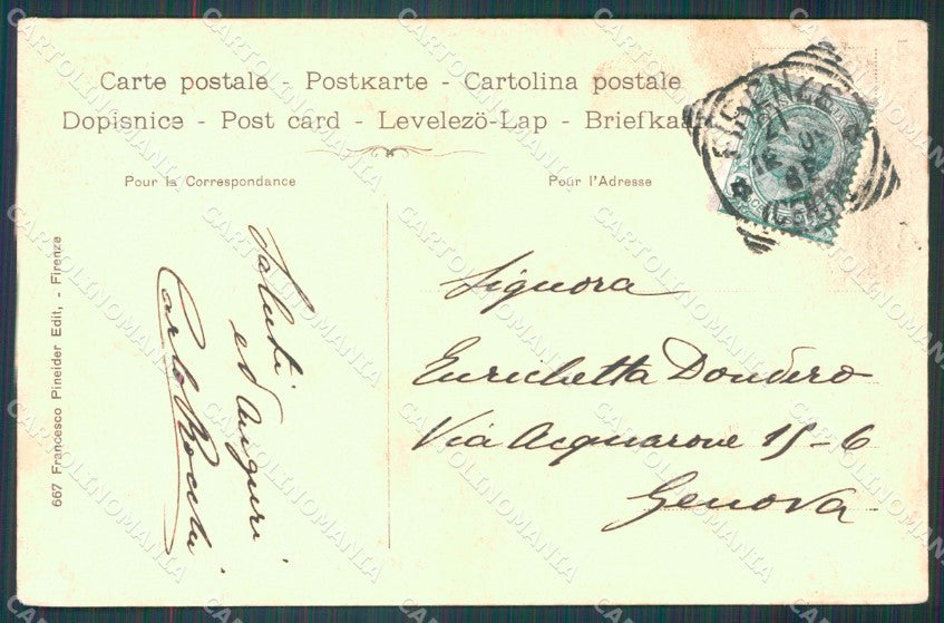 Firenze Fiesole Tram Tram cartolina WX1421 – retro