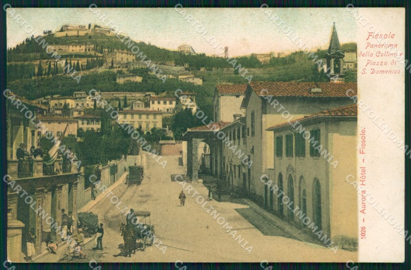 Firenze Fiesole San Domenico Tram cartolina WX1428 – fronte