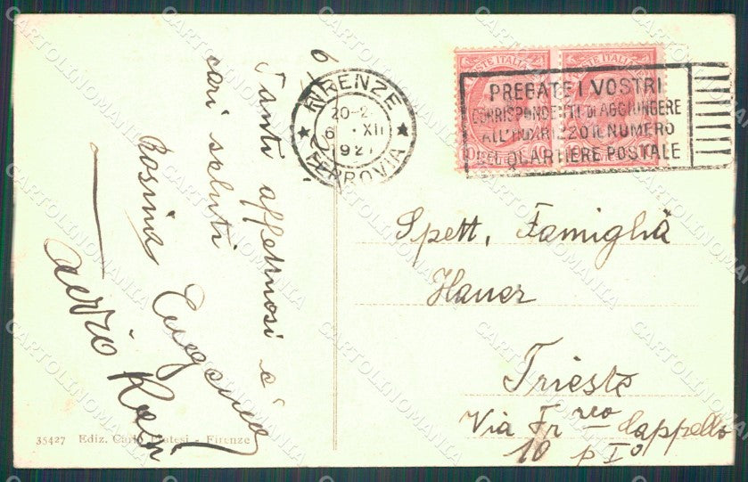 Firenze Fiesole San Domenico cartolina WX1431 – retro