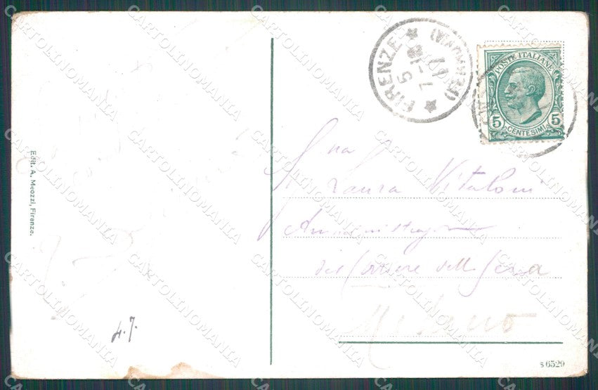 Firenze Fiesole San Domenico Tram cartolina WX1433 – retro