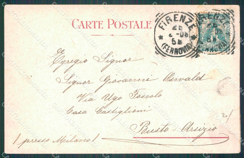 Firenze Fiesole San Domenico Tram cartolina WX1437 – retro